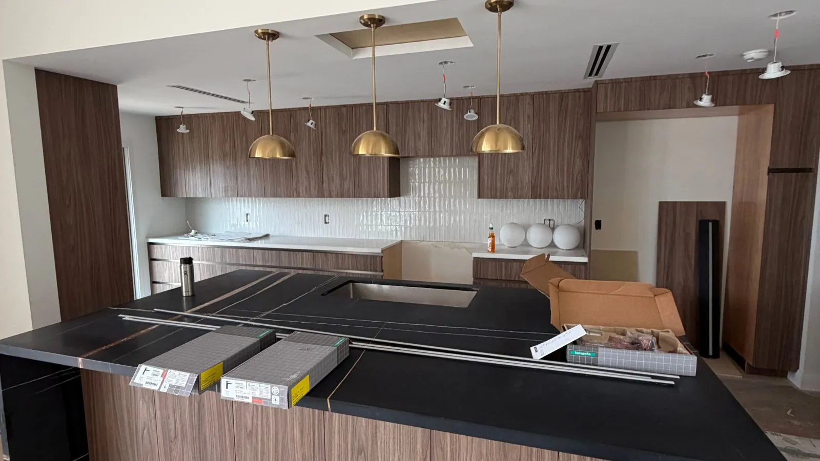 Altadena new construction kitchen plumbing and fixture preparation during installation