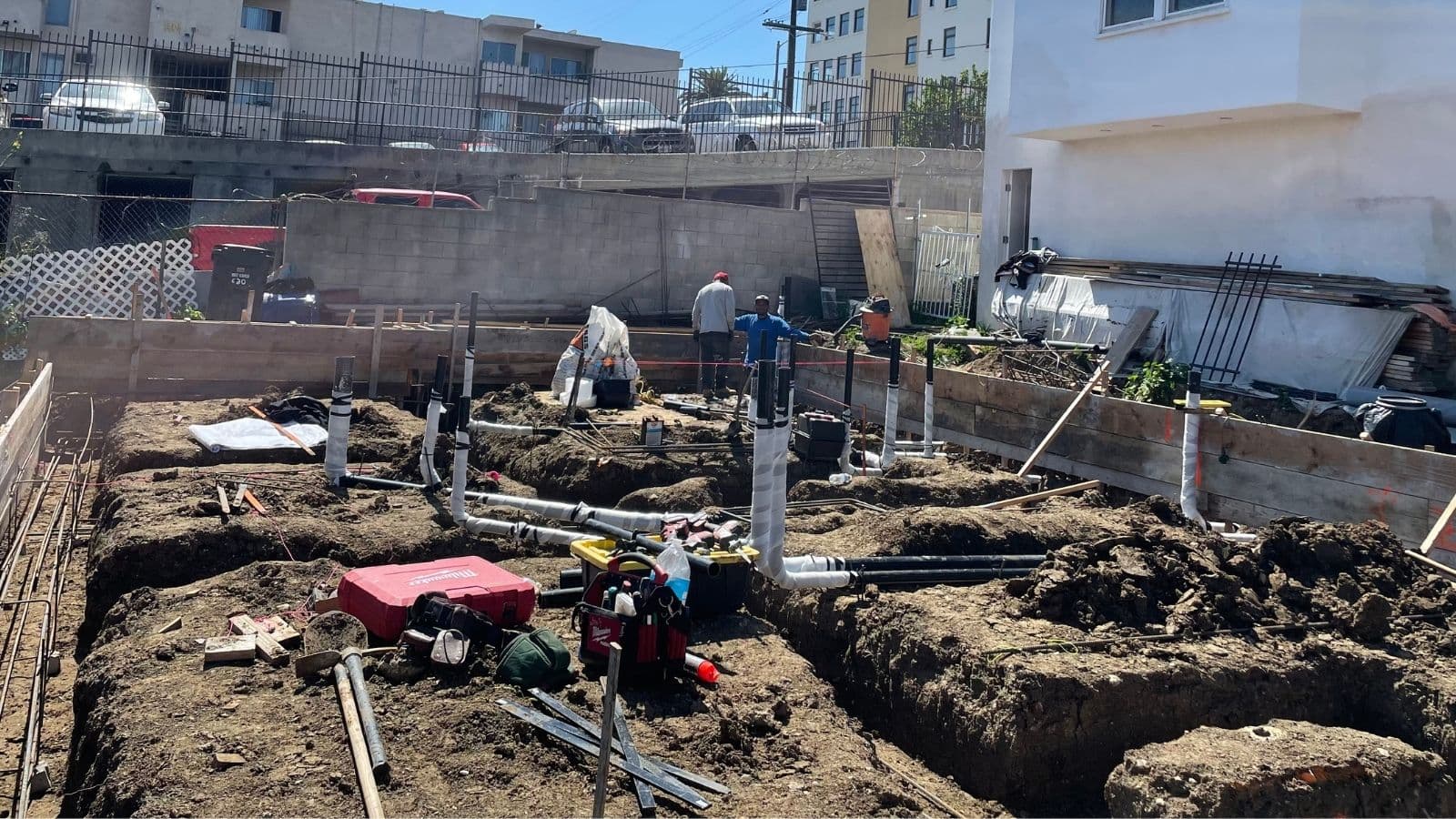 Sewer line installation in Altadena