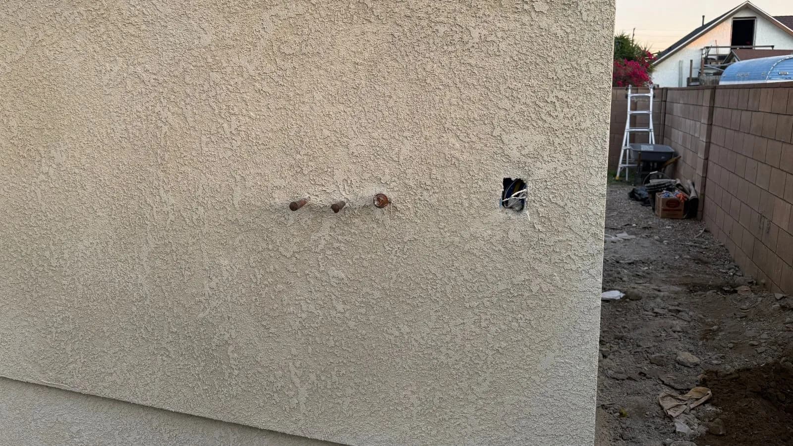 Completed plumbing rough-in for Burbank ADU prior to inspection