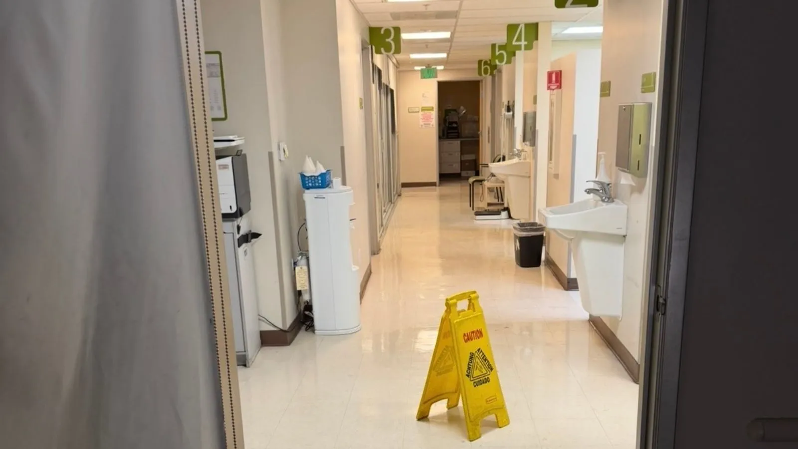 Burbank commercial water line repair area after cleanup and testing