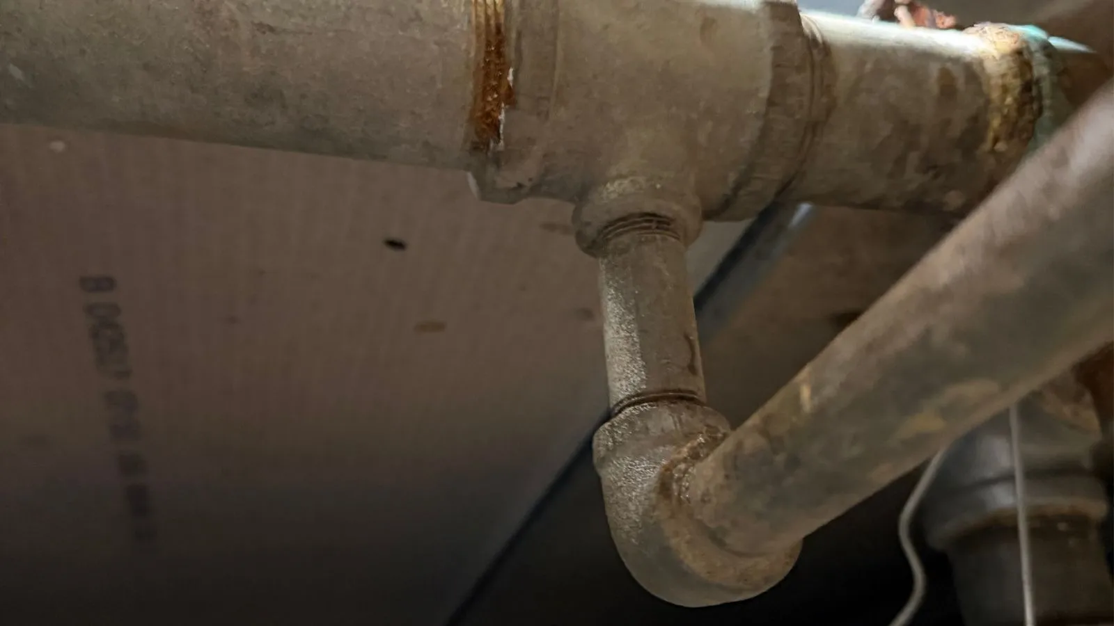 Burbank commercial water line leak discovered above ceiling before repair