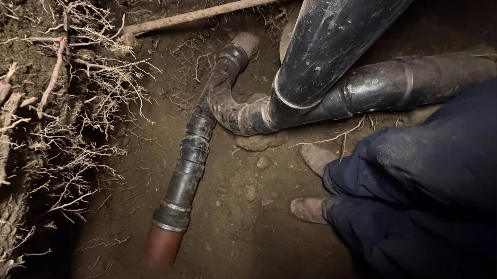 Burbank hillside sewer after hydro jetting – cleared line prepared for trenchless liner installation