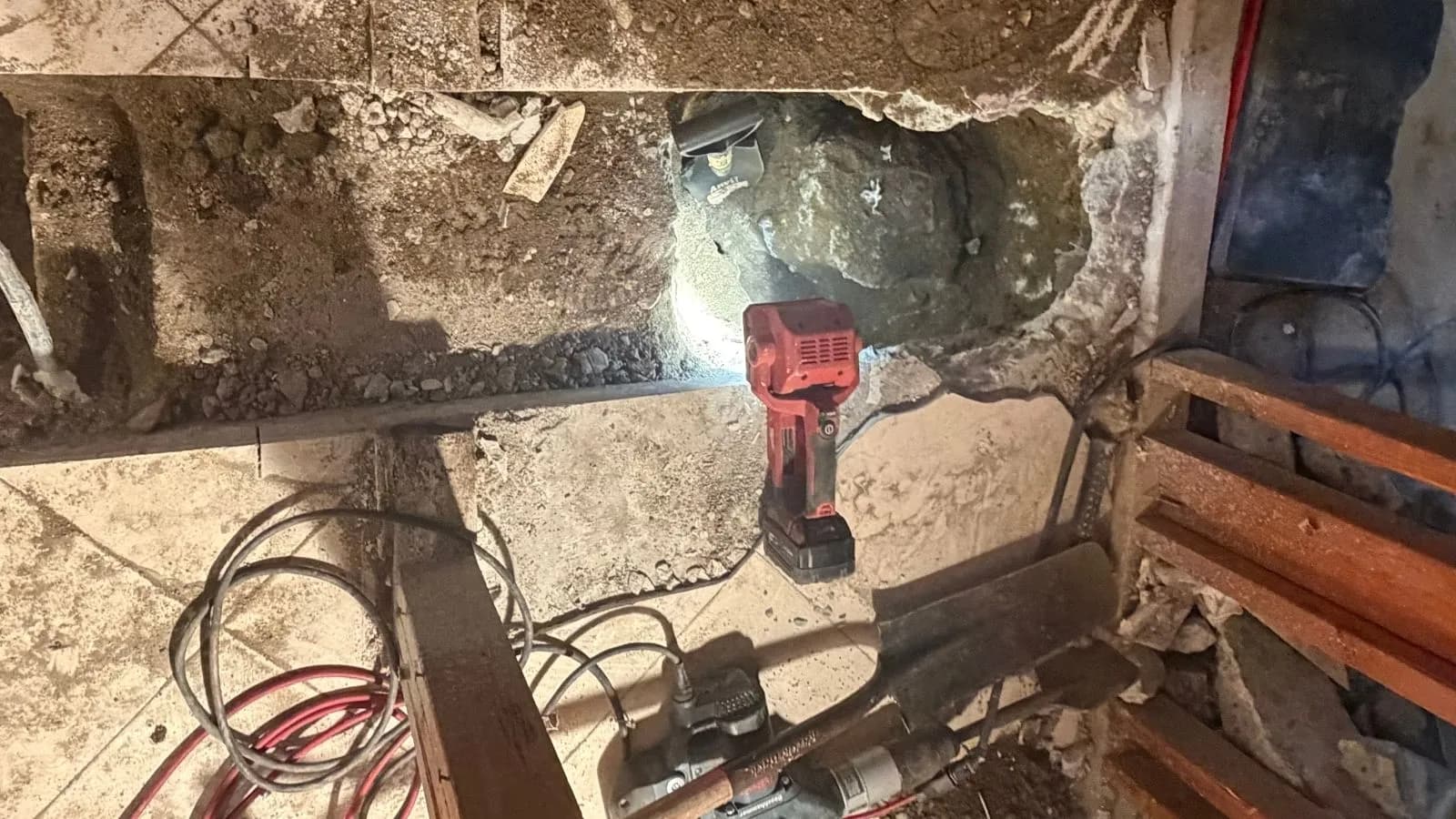 Glendale Emerald Island new construction underground plumbing excavation