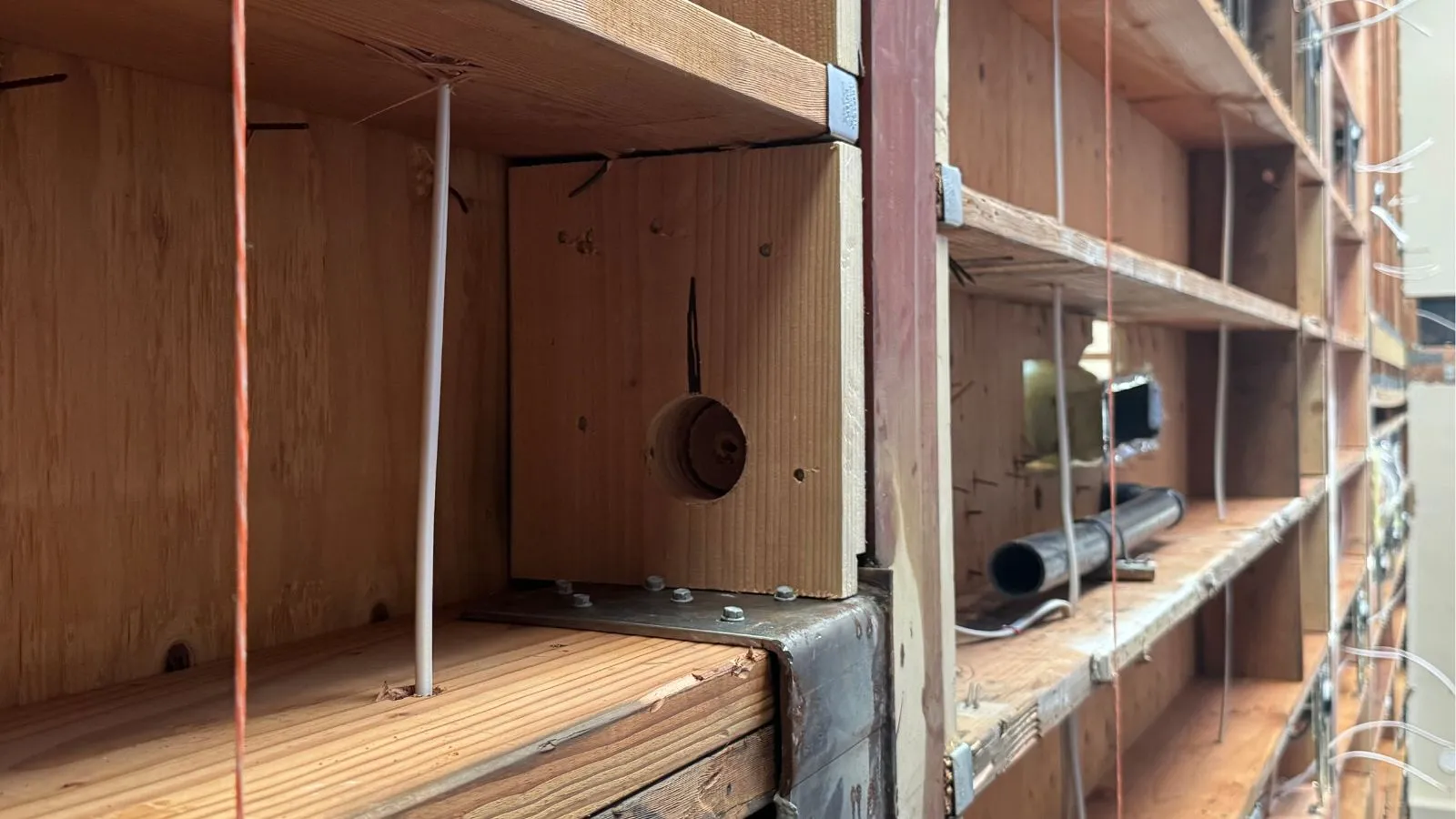 La Crescenta new construction plumbing – wide interior view showing full rough-in during remodel